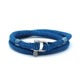 Jerry blauwe dubbele touw armband