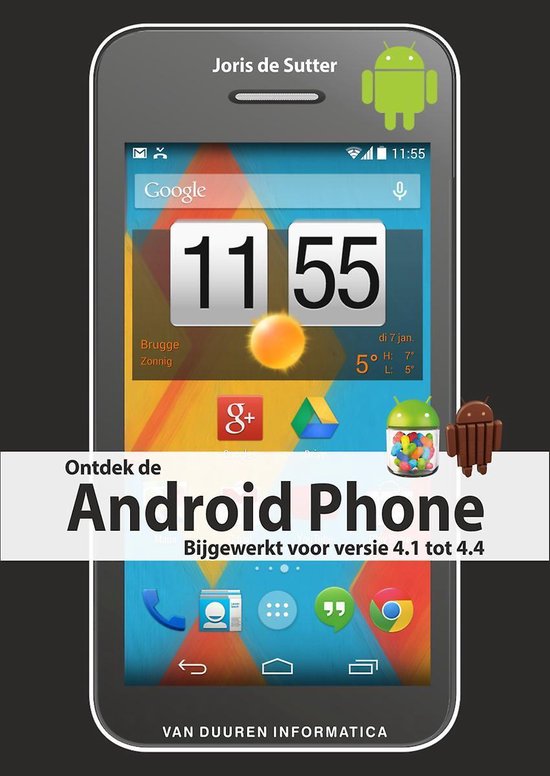 Cover van het boek 'Ontdek de Android Phone' van Joris de Sutter