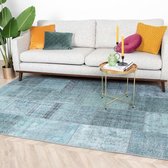 Vintage patchwork Vloerkleed - Estate Blauw groen 160x230cm