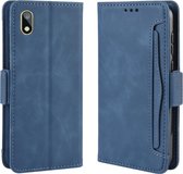 Wallet Style Skin Feel Calf Pattern Leather Case voor Huawei Y5 (2019) / Honor 8S, met apart kaartslot (blauw)