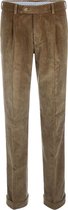 The English Hatter Herfst/Winter 2021 Corduroy Pantalon Brede Rib Mannen Bruin Katoen Maat: 25