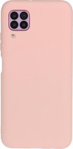 Voor Huawei Nova 6 SE / P40 Lite / Nova 7i Frosted Candy-gekleurde ultradunne TPU-telefoonhoes (roze)