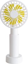 LLD-23 1.3-4.7W draagbare 3 snelheidsregeling USB opladen multidimensionale telescopische mute-ventilator (wit)