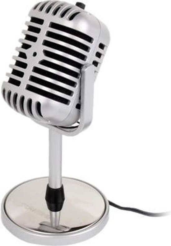 op type!! Kunststof klassieke stijl staande microfoon | bol.com