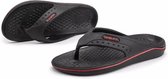 Youth Trend antislip draagbare slippers voor heren (kleur: zwart rood maat: 44)