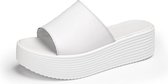 Lichtgewicht Antislip Slijtvaste Minimalistische Casual sandalen met dikke zolen Slippers voor dames (Kleur: Wit Maat: 39)
