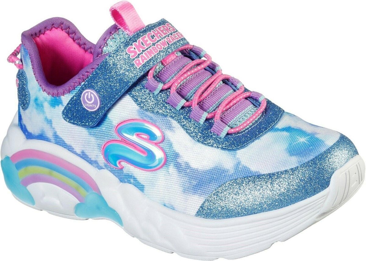 Skechers Meisjes S Licht Regenboog Racers Trainers (Veelkleurig) | bol.com