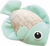 M-pets Kattenknuffel Vis 8 X 7 Cm Canvas Groen