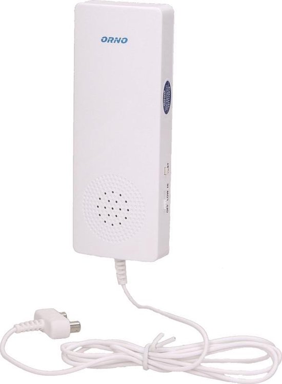 Draadloze watermelder met externe sensor - Waterlekkage alarm - Werkt op 3x AAA batterijen - ORNO