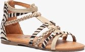 Blue Box meisjes sandalen met zebraprint - Goud - Maat 28