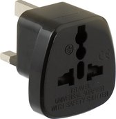 J-Line Uk Plug Zwart