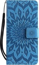 Xiaomi Redmi Note 7 Hoesje - Mobigear - Mandala Serie - Kunstlederen Bookcase - Blauw - Hoesje Geschikt Voor Xiaomi Redmi Note 7