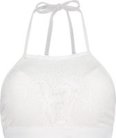 Hunkemöller Dames Badmode Crochet bikinitop Etta Cup A - E  - Wit - maat C75