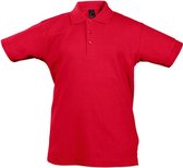 SOLS Kinder Unisex Zomer II Pique Polo Shirt (Rood)