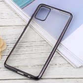 Voor Samsung Galaxy A51 ultradunne beplating TPU beschermende zachte hoes (zwart)