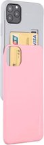 Voor iPhone 11 Pro Max MERCURY GOOSPERY SKY SLIDE BUMPER TPU + PC-hoes met kaartsleuf (roze)