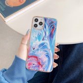 IMD Stars River Marble Pattern schokbestendige TPU beschermhoes voor iPhone 11 Pro Max (B6)