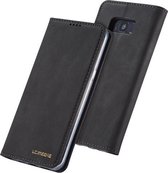 Voor Galaxy S8 LC.IMEEKE LC-002-serie Huid Handgevoel PU + TPU Horizontale flip lederen tas met houder & kaartsleuf & portemonnee (zwart)