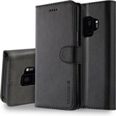 Voor Galaxy S9 LC.IMEEKE kalfsstructuur horizontale flip lederen tas, met houder en kaartsleuven en portemonnee (zwart)