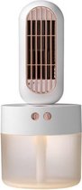 V8 Sproeiventilator USB Opladen Schudkop Desktop Tafelventilator Bijvulventilator (wit)