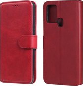 Voor Samsung Galaxy M31 klassieke kalfsstructuur PU + TPU horizontale flip lederen tas, met houder en kaartsleuven en portemonnee (rood)