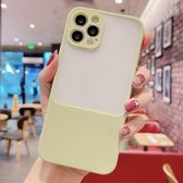 Candy Color schokbestendig TPU-hoesje voor iPhone 12 (geel)
