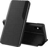 Zijdisplay Magnetisch schokbestendig horizontaal lederen flip-hoesje met houder voor iPhone X / XS (zwart)