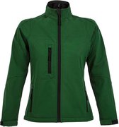 SOLS Dames/dames Roxy Soft Shell Jacket (ademend, winddicht en waterbestendig) (Fles groen)
