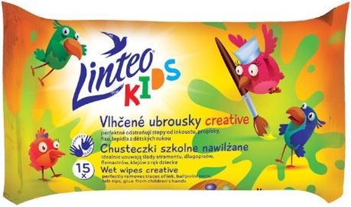 Linteo - Kids Creative Wet Wipes ( 15 P.M.
