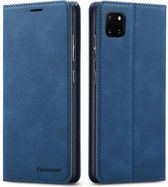 Voor Galaxy A81 / Note 10 Lite Forwenw Dream Series Oil Edge Strong Magnetism Horizontal Flip Leather Case met houder & kaartsleuven & portemonnee & fotolijst (blauw)