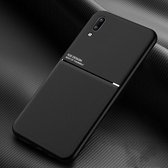 Voor vivo Y93 Classic Tilt Strip Grain Magnetisch Schokbestendig PC + TPU-hoesje (zwart)
