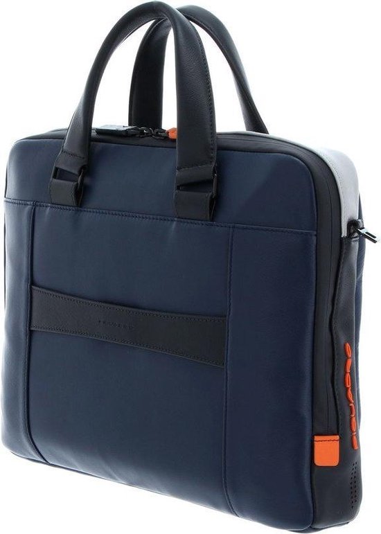 Piquadro Urban Slim Portfolio Computer Briefcase 14'' Blue/Grey