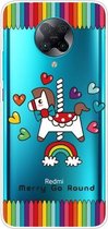 Voor Xiaomi Redmi K30 Pro schokbestendig geverfd transparant TPU beschermhoes (Trojaans paard)