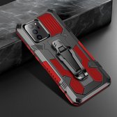 Voor Samsung Galaxy Note20 Machine Armor Warrior schokbestendige pc + TPU beschermhoes (rood)