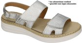 Stiledivita -Dames -  zilver - sandalen - maat 37