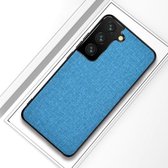 Voor Samsung Galaxy S21 + schokbestendige stoffen textuur PC + TPU beschermhoes (blauw)