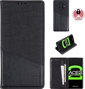 Voor OPPO Ace2 MUXMA MX109 horizontale flip lederen tas met houder en kaartsleuf en portemonnee (zwart)