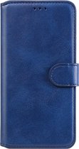 Voor Huawei Y5p (2020) Klassieke Kalfsstructuur PU + TPU Horizontale Flip Leren Case, met Houder & Kaartsleuven & Portemonnee (Blauw)