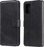Voor Samsung Galaxy A02s (EU-versie) Klassieke kalfsstructuur PU + TPU horizontale flip lederen tas met houder & kaartsleuven en portemonnee (zwart)