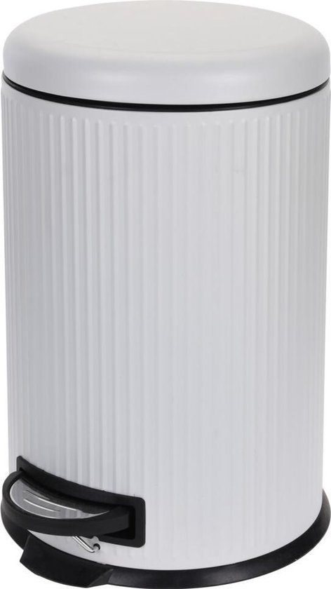4goodz Pedaalemmer 20 liter met uitneembare binnen emmer - Wit