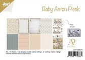 Joy! Crafts Papierset - Anton Pieck - Design Baby A4 - 10 vel - 2 knip/4x2 designs dubbelzijdig - 20