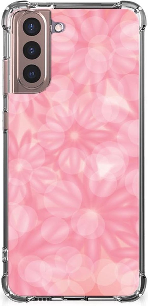 TPU Case Anti-Shock voor Samsung Galaxy S21 Plus Case Spring Flowers