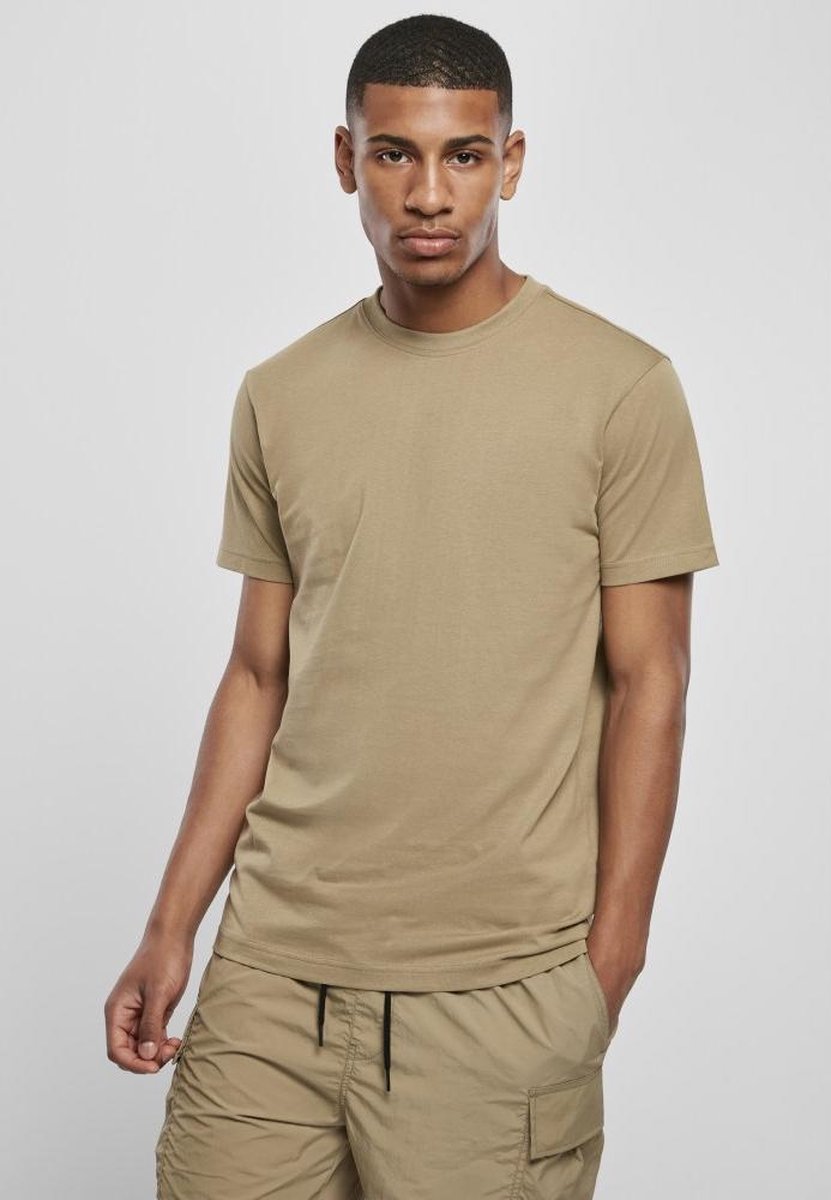 Urban Classics Basic Tee Heren T-shirt – S Creme