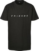 Urban Classics Friends Kinder T - shirt - Kids 146- Friends Logo Zwart