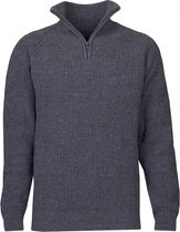 Blueloop Originals Sweater Everyday Zip Heren Wol Blauw Maat Xl