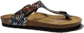 Rohde Slipper 5601 Zwart Multicolor