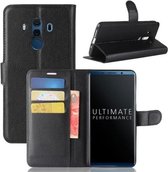 Voor Huawei Mate 10 Pro / Mate 10 Porsche Design Litchi Texture Horizontale Flip Leren Case met Houder & Kaartsleuven & Portemonnee (Zwart)