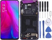 Origineel LCD-scherm en digitizer volledige montage met frame voor OPPO Reno (paars)