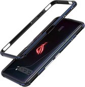 Voor ASUS ROG Phone 3 ZS661KS Aluminium schokbestendig beschermend bumperframe (zwart blauw)