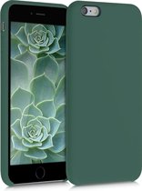 kwmobile telefoonhoesje voor Apple iPhone 6 Plus / 6S Plus - Hoesje met siliconen coating - Smartphone case in dennengroen
